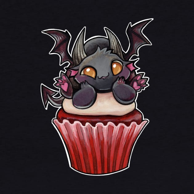 Cupcake dragon red velvet toe beans by BiancaRomanStumpff